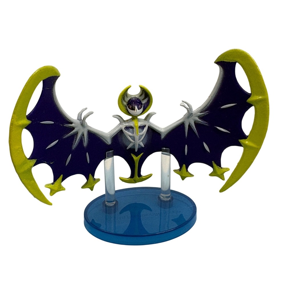 Nintendo Pokemon Lunala Legendary Figure with Blue Display Stand 2016 Alola